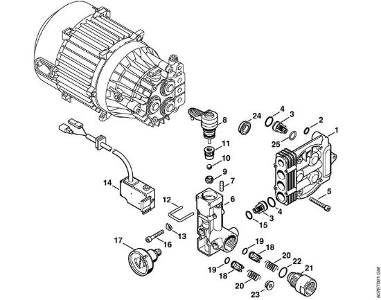 Unità  regolatrice di sicurezza Idropulitrice elettrica (RE) RE 102 KM della marca STIHL